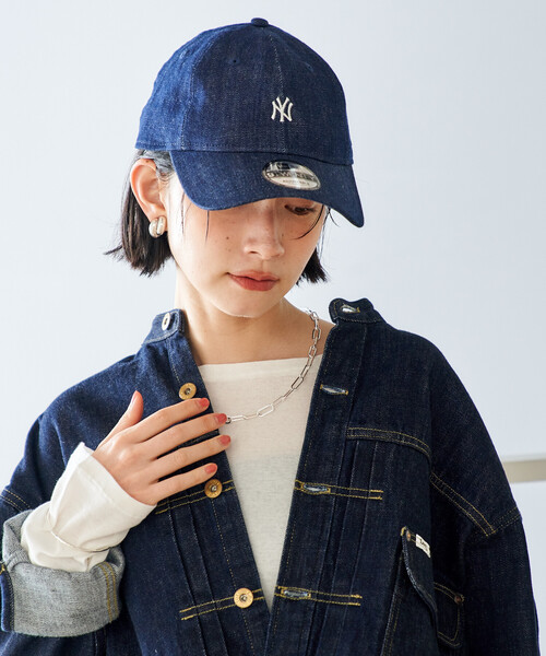FREAK'S STORE（フリークスストア）の「New Era × FREAK'S STORE/ニューエラ 別注 9TWENTY DENIM CAP/ニューエラキャップ/ロゴキャップ（キャップ・レディース・ブラック/サックスブルー/ネイビー・ONE SIZE）」の11枚目の写真