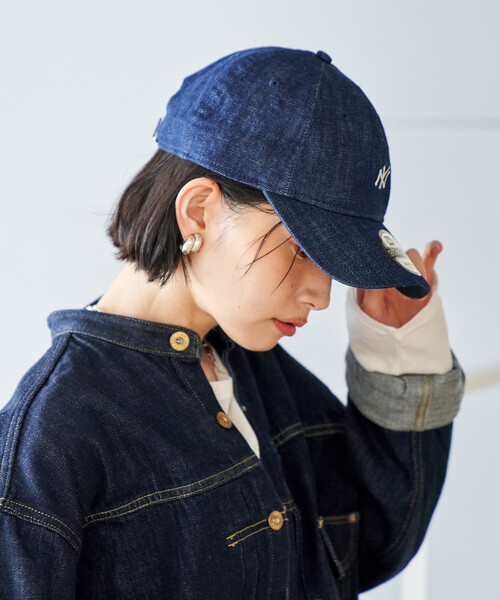 FREAK'S STORE（フリークスストア）の「New Era × FREAK'S STORE/ニューエラ 別注 9TWENTY DENIM CAP/ニューエラキャップ/ロゴキャップ（キャップ・レディース・ブラック/サックスブルー/ネイビー・ONE SIZE）」の14枚目の写真