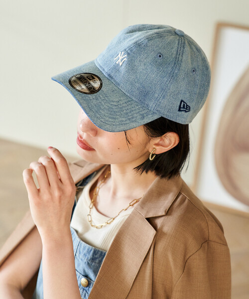 FREAK'S STORE（フリークスストア）の「New Era × FREAK'S STORE/ニューエラ 別注 9TWENTY DENIM CAP/ニューエラキャップ/ロゴキャップ（キャップ・レディース・ブラック/サックスブルー/ネイビー・ONE SIZE）」の17枚目の写真