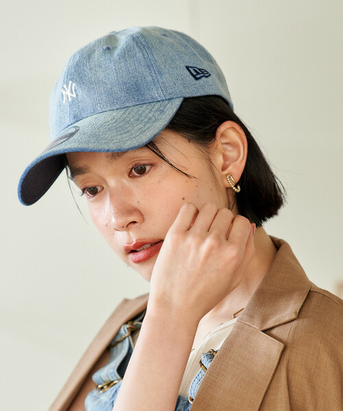 FREAK'S STORE（フリークスストア）の「New Era × FREAK'S STORE/ニューエラ 別注 9TWENTY DENIM CAP/ニューエラキャップ/ロゴキャップ（キャップ・レディース・ブラック/サックスブルー/ネイビー・ONE SIZE）」の19枚目の写真