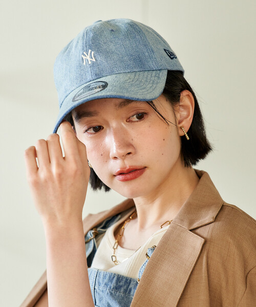 FREAK'S STORE（フリークスストア）の「New Era × FREAK'S STORE/ニューエラ 別注 9TWENTY DENIM CAP/ニューエラキャップ/ロゴキャップ（キャップ・レディース・ブラック/サックスブルー/ネイビー・ONE SIZE）」の20枚目の写真