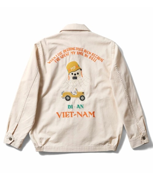 セール】HOUSTON ヒューストン COTTON VIETNAM JACKET（SKULL） スカル
