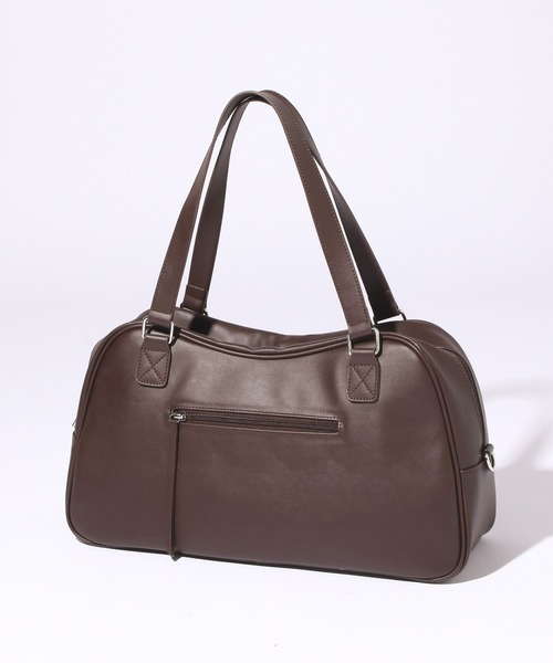 RAGEBLUE（レイジブルー）の「2WAY Boston Shoulder BAG/ボストンショルダーバッグ（ボストンバッグ・メンズ・ブラック/ブラウン・FREE）」の2枚目の写真