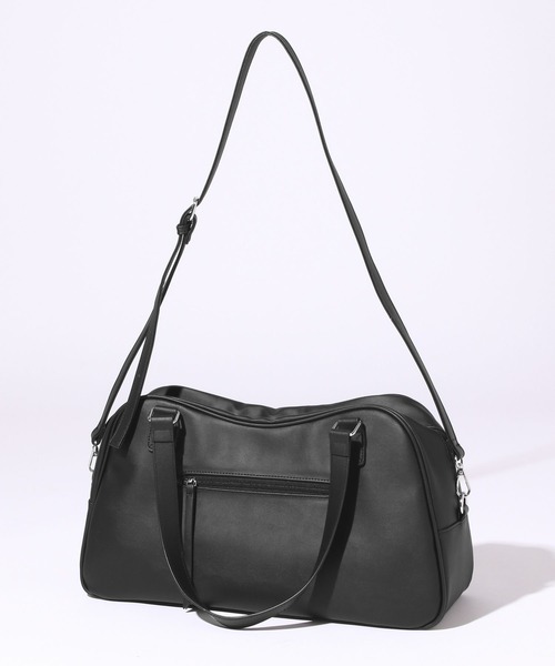 RAGEBLUE（レイジブルー）の「2WAY Boston Shoulder BAG/ボストンショルダーバッグ（ボストンバッグ・メンズ・ブラック/ブラウン・FREE）」の3枚目の写真