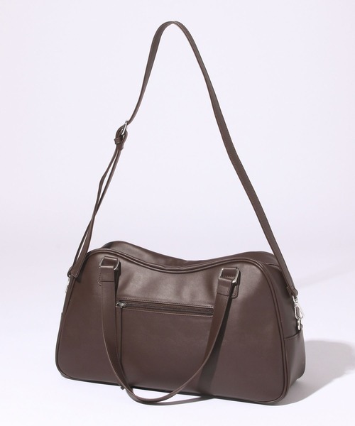 RAGEBLUE（レイジブルー）の「2WAY Boston Shoulder BAG/ボストンショルダーバッグ（ボストンバッグ・メンズ・ブラック/ブラウン・FREE）」の4枚目の写真