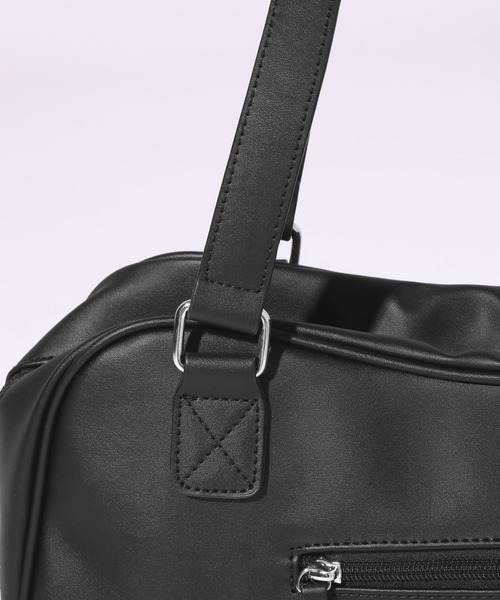 RAGEBLUE（レイジブルー）の「2WAY Boston Shoulder BAG/ボストンショルダーバッグ（ボストンバッグ・メンズ・ブラック/ブラウン・FREE）」の9枚目の写真