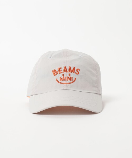 BEAMS mini（ビームスミニ）の「ナイロン スマイルロゴ キャップ 2026SS（ハット・キッズ・ライトグレー/ブルー/グリーン・ONE SIZE）」の8枚目の写真