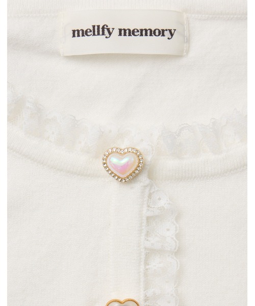 mellfy memory(メルフィーメモリー)の「Dear my sweet heart cardigan(カーディガン/ボレロ・レディース・ホワイト/レッド/ピンク/グレー/ベビーピンク・FREE)」の16枚目の写真