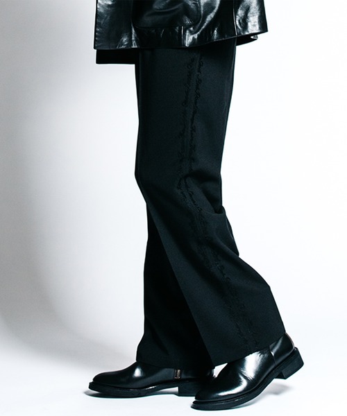 CRIMIE（クライミー）の「TAILORED TROUSERS _ MELANGE ALL SEASON EASY CARE（スラックス・メンズ・ブラック/ダークベージュ・M/S/XL/L）」の12枚目の写真