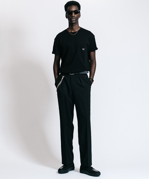 CRIMIE（クライミー）の「TAILORED TROUSERS _ MELANGE ALL SEASON EASY CARE（スラックス・メンズ・ブラック/ダークベージュ・M/S/XL/L）」の14枚目の写真