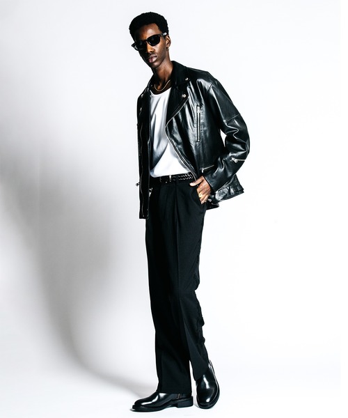 CRIMIE（クライミー）の「TAILORED TROUSERS _ MELANGE ALL SEASON EASY CARE（スラックス・メンズ・ブラック/ダークベージュ・M/S/XL/L）」の16枚目の写真