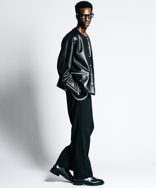 CRIMIE（クライミー）の「TAILORED TROUSERS _ MELANGE ALL SEASON EASY CARE（スラックス・メンズ・ブラック/ダークベージュ・M/S/XL/L）」の17枚目の写真