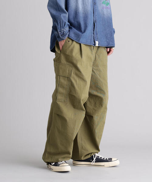 MANASTASH（マナスタッシュ）の「MANASTASH/マナスタッシュ　LT-CANVAS MANATROOPER PT（カーゴパンツ・メンズ・オリーブ系/カーキ/チャコールグレー・S/M/L）」の8枚目の写真