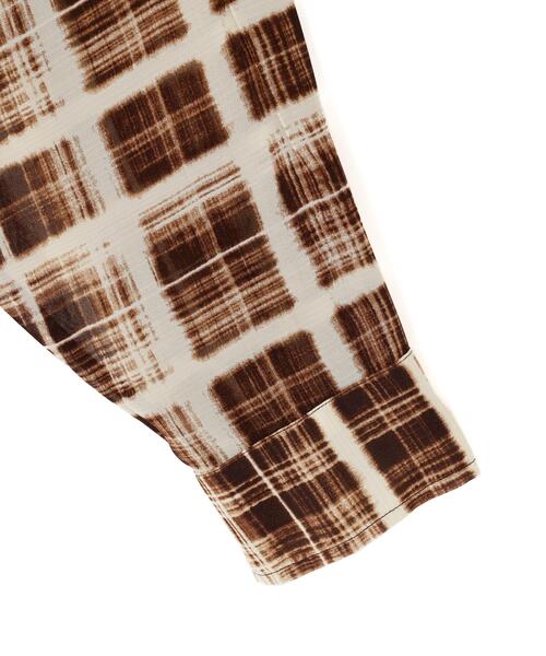 WHITELAND（ホワイトランド）の「WHITELAND/ホワイトランド/CHIFFON SHIRTS（シャツ/ブラウス・メンズ・ブラック/ブラウン・F）」の9枚目の写真