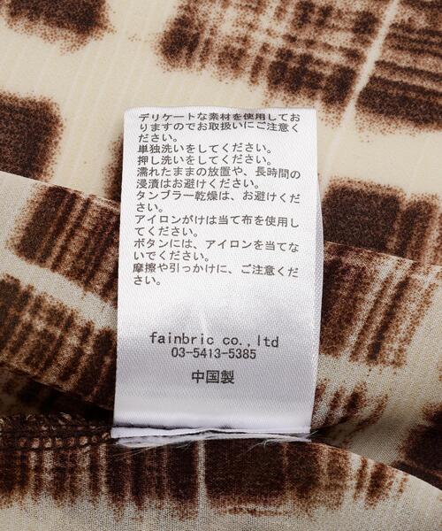 WHITELAND（ホワイトランド）の「WHITELAND/ホワイトランド/CHIFFON SHIRTS（シャツ/ブラウス・メンズ・ブラック/ブラウン・F）」の13枚目の写真