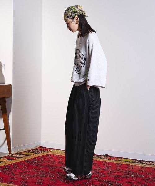 BINDU（ビンドゥー）の「(BINDU)Cotton Voile SF Bandana（バンダナ/スカーフ・レディース・イエロー/ライトブルー・ONE SIZE）」の5枚目の写真