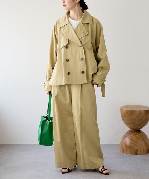 RIVE DROITE（リヴドロワ）の「予約【5段階の長さ調節可能】スムース牛革スクエアショルダー（ショルダーバッグ・レディース・グリーン/ブラック・FREE）」の13枚目の写真