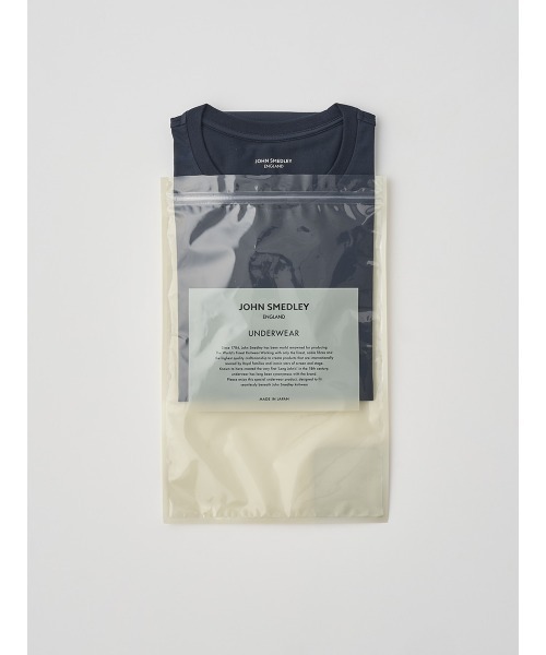 JOHN SMEDLEY（ジョンスメドレー）の「オリジナルコットン天竺長袖Ｔシャツ（Tシャツ/カットソー・メンズ・ネイビー・1/2/3/4）」の3枚目の写真