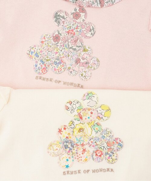 sense of wonder(センスオブワンダー)の「リバティフラワー長袖Tシャツ(Tシャツ/カットソー・キッズ・ホワイト系/ピンク・130cm/120cm/110cm/100cm/90cm/80cm)」の5枚目の写真
