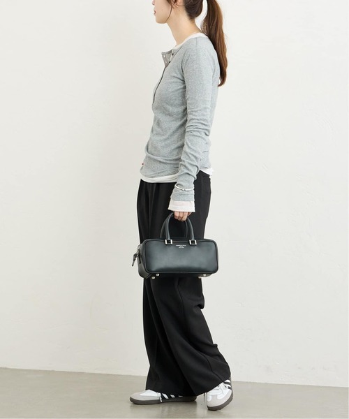 JOURNAL STANDARD（ジャーナルスタンダード）の「《追加3》シアーテレコヘンリーネックプルオーバー（Tシャツ/カットソー・レディース・チャコールグレー/ブラック・FREE）」の12枚目の写真