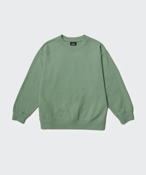 MUSINSA STANDARD KIDS（ムシンサスタンダードキッズ）の「オーバーサイズスウェットシャツ [セージグリーン]（スウェット・レディース・その他・100/110/120/130/150/140）」の7枚目の写真