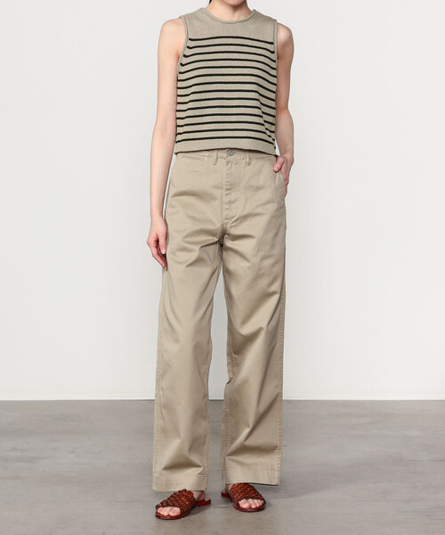 WALANCE(ワランス)の「WALANCE | 2way ペーパーニット ノースリーブトップ WOMEN(ベスト・レディース・ベージュ系その他/ブラック・F)」の17枚目の写真