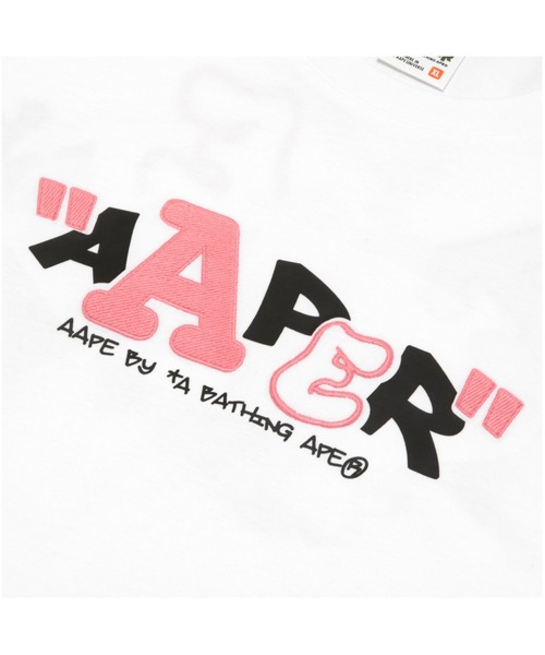 AAPE BY A BATHING APE(エーエイプバイアベイシングエイプ)の「AAPER "SKATING AAPER" TEE(Tシャツ/カットソー・メンズ・オレンジ/ホワイト/ブラック・MEDIUM/SMALL/LARGE/X-LARGE/XX-LARGE)」の5枚目の写真