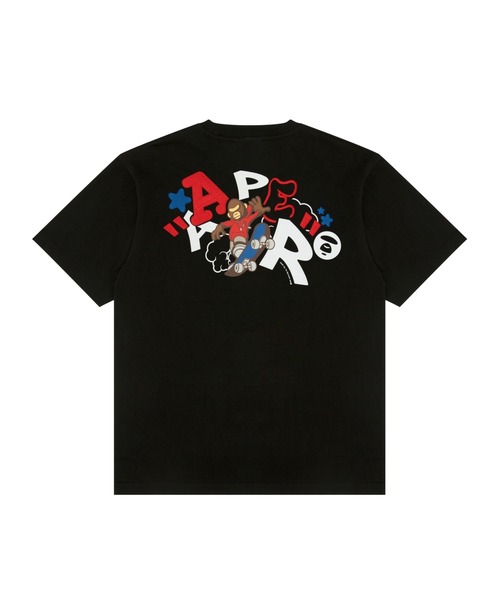 AAPE BY A BATHING APE(エーエイプバイアベイシングエイプ)の「AAPER "SKATING AAPER" TEE(Tシャツ/カットソー・メンズ・オレンジ/ホワイト/ブラック・MEDIUM/SMALL/LARGE/X-LARGE/XX-LARGE)」の7枚目の写真