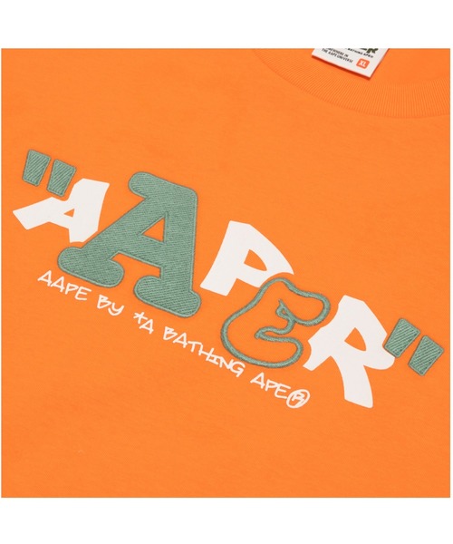 AAPE BY A BATHING APE(エーエイプバイアベイシングエイプ)の「AAPER "SKATING AAPER" TEE(Tシャツ/カットソー・メンズ・オレンジ/ホワイト/ブラック・MEDIUM/SMALL/LARGE/X-LARGE/XX-LARGE)」の11枚目の写真
