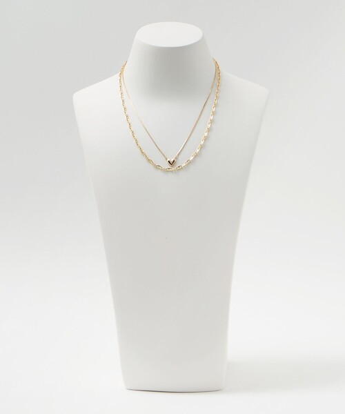 green label relaxing(グリーンレーベルリラクシング)の「【WEB限定】3WAY コンビチェーン ネックレス(2本セット)(ネックレス・レディース・ゴールド/シルバー・FREE)」の6枚目の写真
