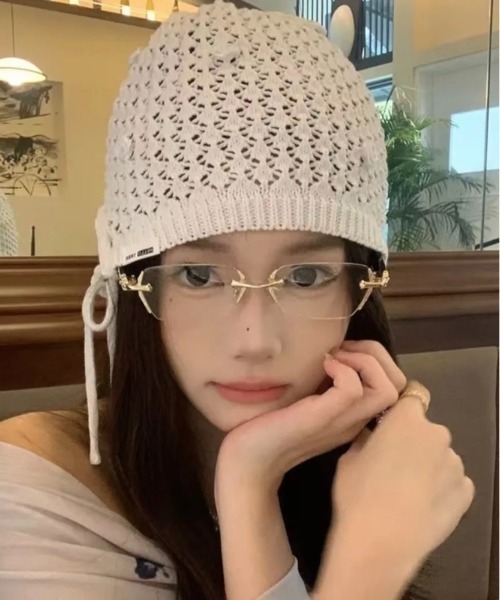 VIBGYOR（ヴィブジョー）の「Y2K リムレスメガネ ユニセックス HIPHOP 韓国(BDS)（メガネ・メンズ・シルバー/ゴールド・FREE）」の7枚目の写真