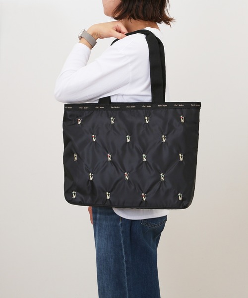 BACKYARD FAMILY(バックヤードファミリー)の「刺繍横型トートバッグ(トートバッグ・レディース・ブラック系その他2/ブラック系その他・FREE)」の4枚目の写真