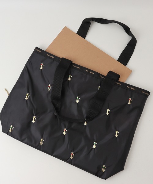BACKYARD FAMILY(バックヤードファミリー)の「刺繍横型トートバッグ(トートバッグ・レディース・ブラック系その他2/ブラック系その他・FREE)」の6枚目の写真