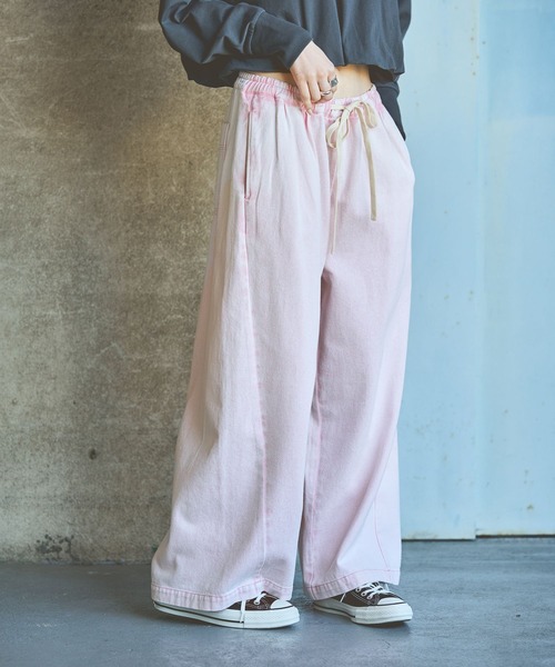 GEORGE'S(ジョージズ)の「デニムイージーパンツ(デニムパンツ・レディース・ピンク/ブルー/ネイビー・SMALL/MEDIUM)」の20枚目の写真