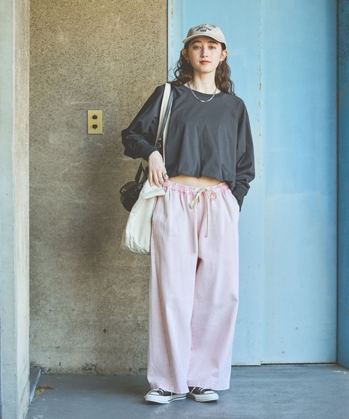 GEORGE'S(ジョージズ)の「デニムイージーパンツ(デニムパンツ・レディース・ピンク/ブルー/ネイビー・SMALL/MEDIUM)」の16枚目の写真
