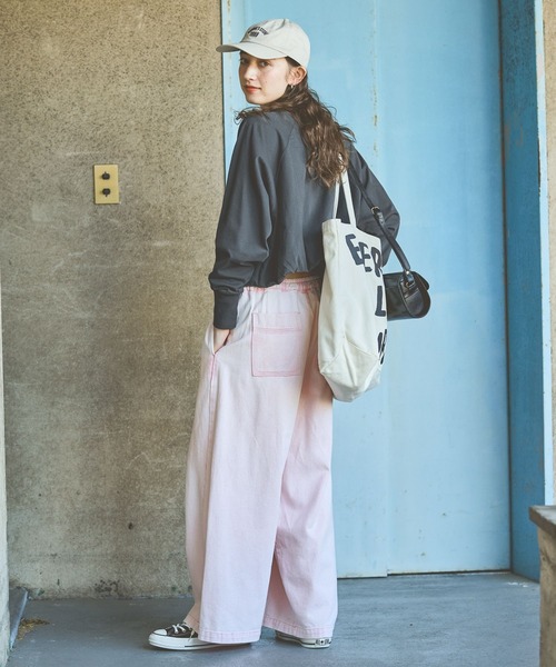 GEORGE'S(ジョージズ)の「デニムイージーパンツ(デニムパンツ・レディース・ピンク/ブルー/ネイビー・SMALL/MEDIUM)」の17枚目の写真