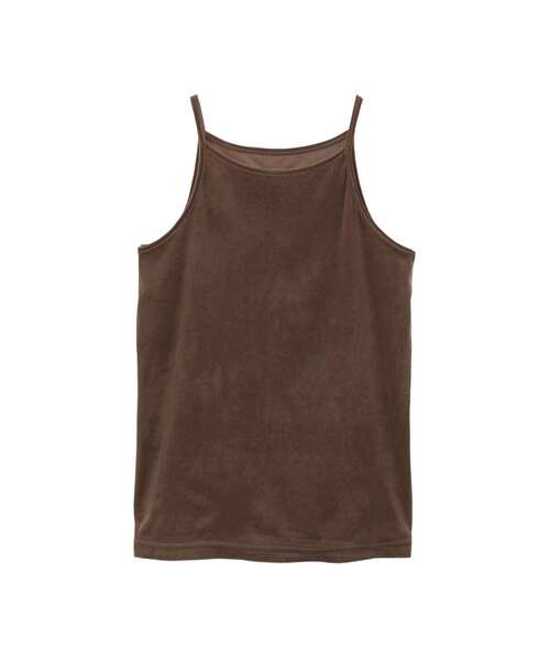 CONVERSE TOKYO(コンバーストウキョウ)の「VELOUR CAMISOLE(キャミソール・レディース・ブラック/ブルー/ブラウン・FREE)」の3枚目の写真