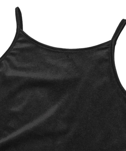 CONVERSE TOKYO(コンバーストウキョウ)の「VELOUR CAMISOLE(キャミソール・レディース・ブラック/ブルー/ブラウン・FREE)」の15枚目の写真