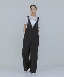 ペインターロゴ刺繍サロペット