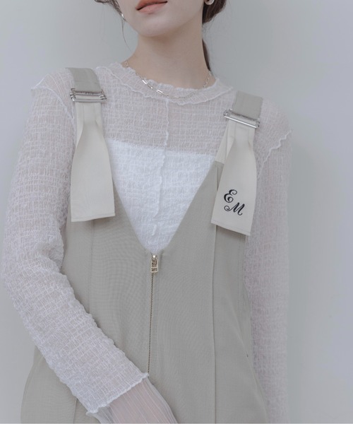 ペインターロゴ刺繍サロペット（サロペット/オーバーオール）｜Eimee