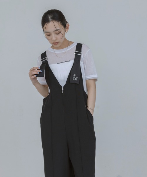 ペインターロゴ刺繍サロペット（サロペット/オーバーオール）｜Eimee