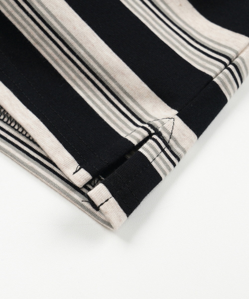 FRIZMWORKS(フリズムワークス)の「BLOCK STRIPE LONG SLEEVE TEE _ BLACK(Tシャツ/カットソー・メンズ・その他・SMALL/MEDIUM/LARGE/X-LARGE)」の5枚目の写真