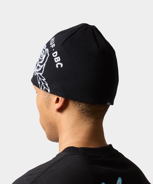 HUF(ハフ)の「ROSE BEANIE(ニットキャップ/ビーニー・メンズ・オフホワイト/ブラック・O/S)」の10枚目の写真