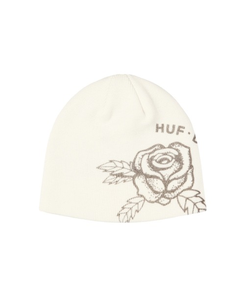 HUF(ハフ)の「ROSE BEANIE(ニットキャップ/ビーニー・メンズ・オフホワイト/ブラック・O/S)」の3枚目の写真