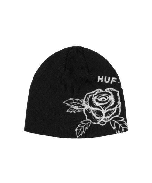 HUF(ハフ)の「ROSE BEANIE(ニットキャップ/ビーニー・メンズ・オフホワイト/ブラック・O/S)」の5枚目の写真