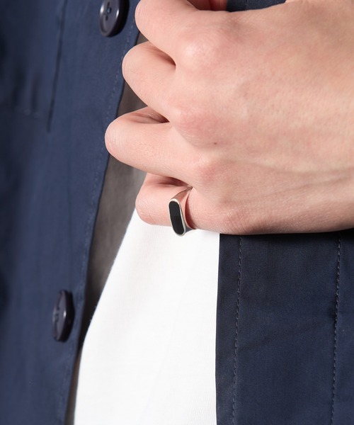 MAISON CLUB(メゾンクラブ)の「【MAISON CLUB】Oval Stone Ring Silver925 KUN(リング・メンズ・ホワイト/ブラウン/グリーン/ターコイズブルー/ネイビー/ブラック・12)」の10枚目の写真