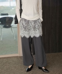 LEPSIM | 《オフィスライン》レースレイヤードパンツ　637923(その他パンツ)