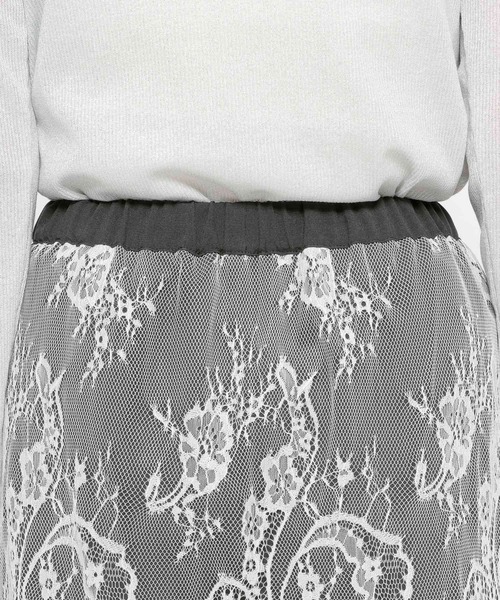 LEPSIM(レプシィム)の「《オフィスライン》レースレイヤードパンツ 637923(その他パンツ・レディース・ベージュ/チャコールグレー・FREE)」の21枚目の写真