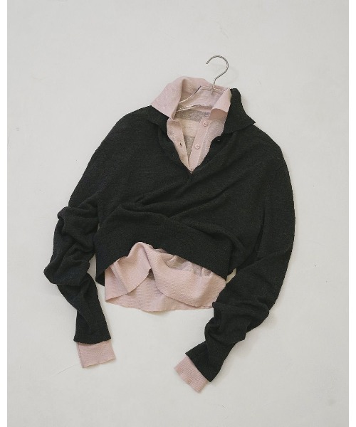 TODAYFUL（トゥデイフル）の「Layered Polo Knit 12610508（ニット/セーター・レディース・ブラウン/グレー/オフホワイト・FREE）」の22枚目の写真