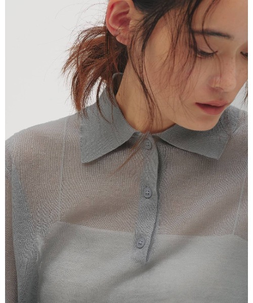 TODAYFUL（トゥデイフル）の「Layered Polo Knit 12610508（ニット/セーター・レディース・ブラウン/グレー/オフホワイト・FREE）」の10枚目の写真